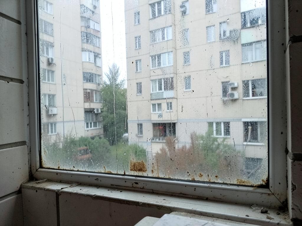 Fensterreinigung — Vorher